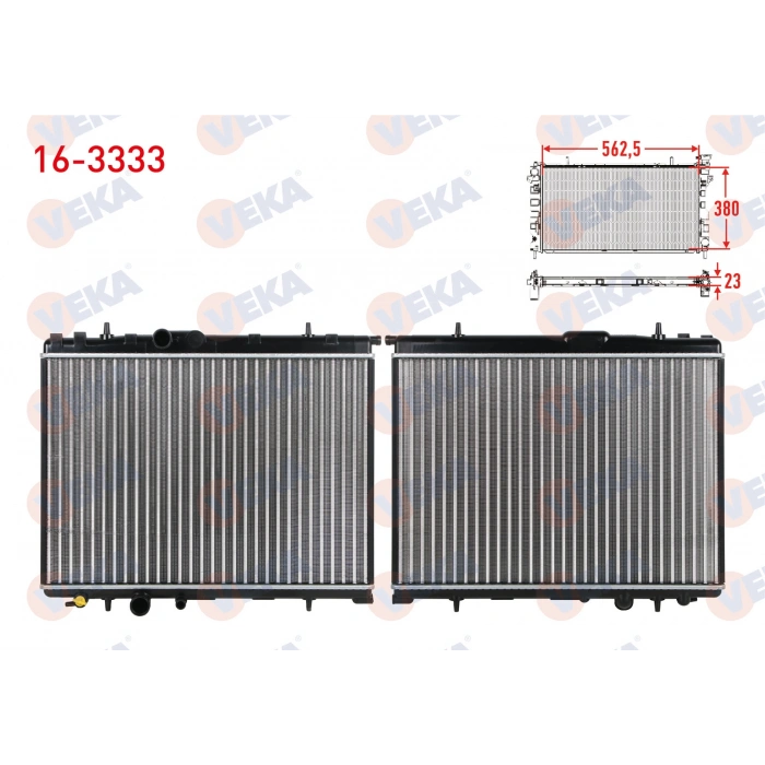 SU RADYATORU MEKANIK PEUGEOT 206 (2A/C) 1.4i 16v A-T AC+/- 1998-2006