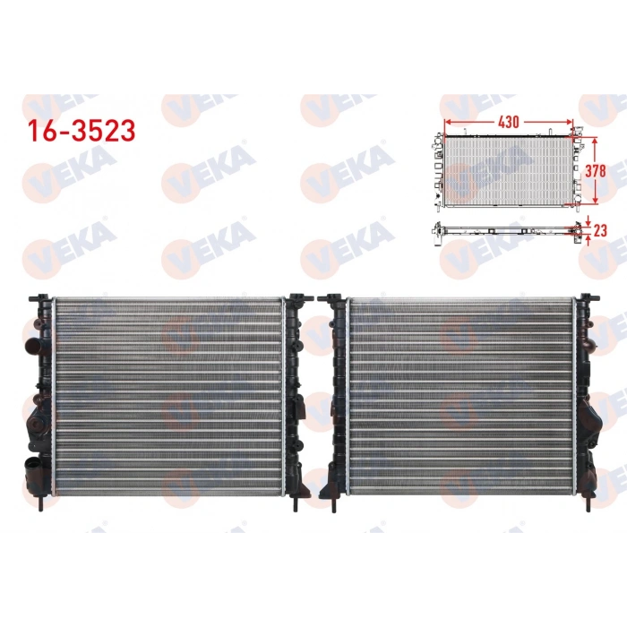 SU RADYATORU MEKANIK RENAULT CLIO II (BB0/1/2,CB0/1/2) 1.4i M-T 1998-2005