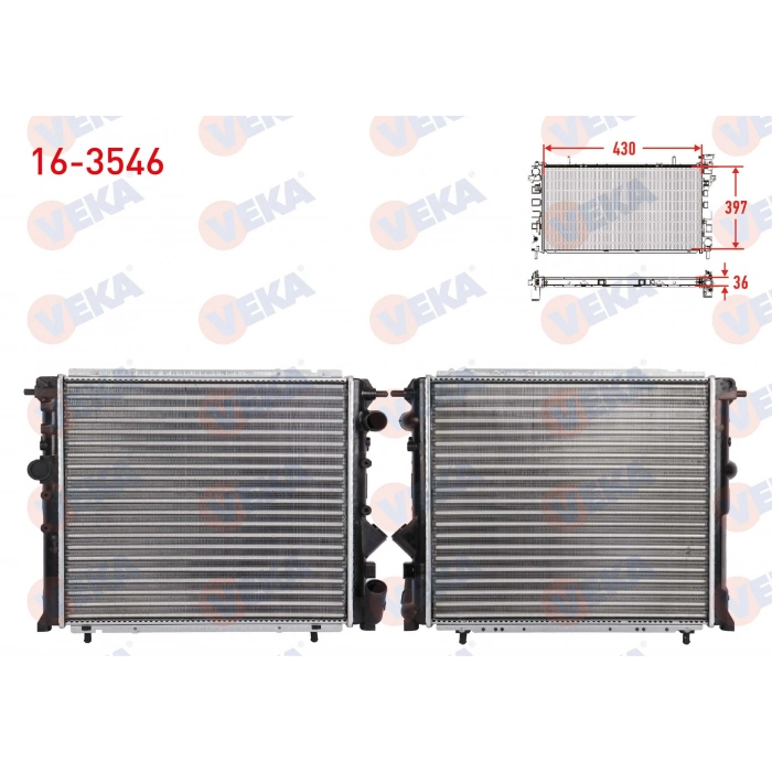 SU RADYATORU MEKANIK RENAULT R19 1.4 KARBURATORLU M-T/A-T AC+/- 1988-2000