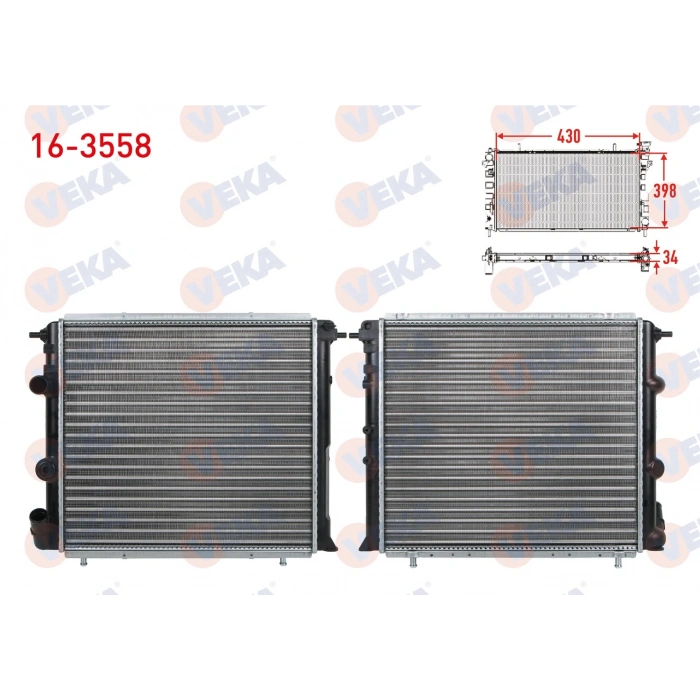 SU RADYATORU MEKANIK RENAULT R19 1.4 (ENJEKSIYONLU) A-T/M-T AC+ 1988-1996