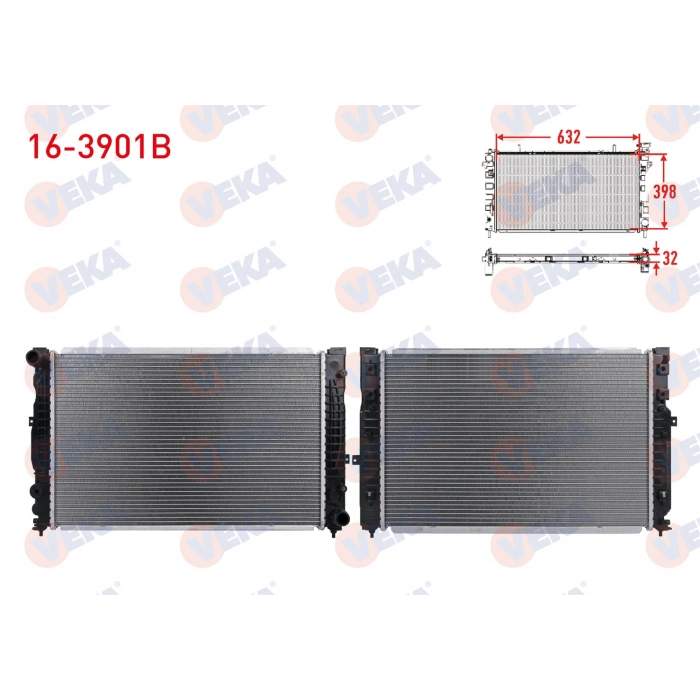 SU RADYATORU BRAZING SKODA SUPERB (3U4) 2.5 TDI - 2.8 M-T 2002-2010 / VW PASSAT (3B3) 2.5 TDI - 2.8 VR6 M-T 2005-2005