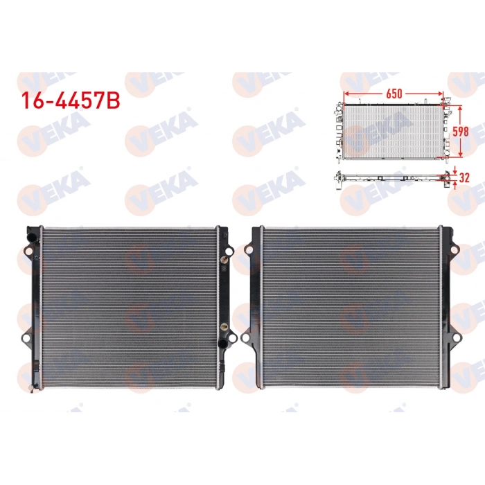 SU RADYATORU BRAZING TOYOTA LAND CRUISER PRADO 3.0 D-4D A-T/M-T AC+/- 2002-2009