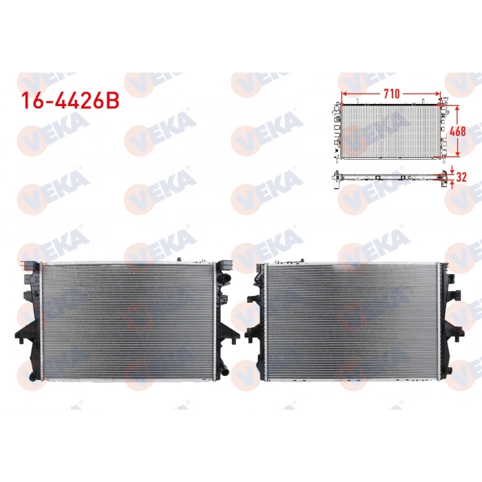 SU RADYATORU BRAZING VOLKSWAGEN TRANSPORTER V (7HA,7HH,7EA,7EH) 2.5 TDI A-T/M-T 2003-2011