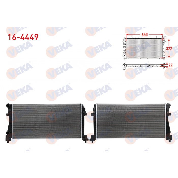 SU RADYATORU MEKANIK VOLKSWAGEN GOLF VII (5G1) 1.2 TSI A-T/M-T AC+/- 2012-