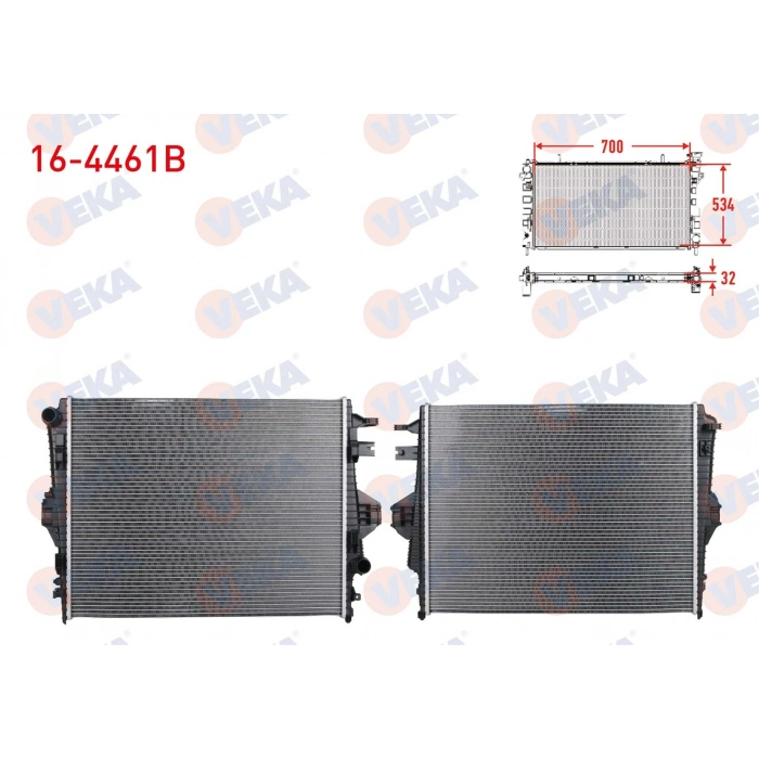 SU RADYATORU BRAZING VOLKSWAGEN TOUAREG (7P5,7P6) 3.0 V6 TDI, 3.0, 3.6 V6 TSI 2010-2018 / PORSCHE CAYENNE (92A) 3.0 DIESEL, 3.0 E-HYBRID, 3.6, S, GTS 2010-