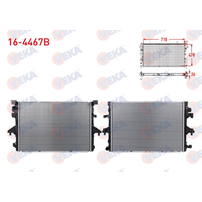SU RADYATORU BRAZING VOLKSWAGEN CARAVELLE / TRANSPORTER T6 2.0 TDI A-T/M-T AC+ 2015-2019