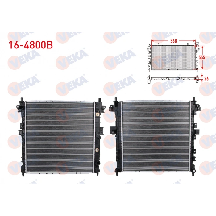 SU RADYATORU BRAZING SSANGYONG KYRON 2.0 XDI A-T/M-T AC+/- 2005-2011