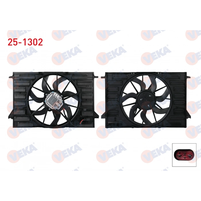 FAN MOTORU DAVLUMBAZLI TEKLI FAN REZISTANSSIZ AUDI A4 2016- / A5 2017- / A6 2019- / A5, Q5 2017- / 2.0 TDI, 2.0 TFSI, 1.4 TFSI