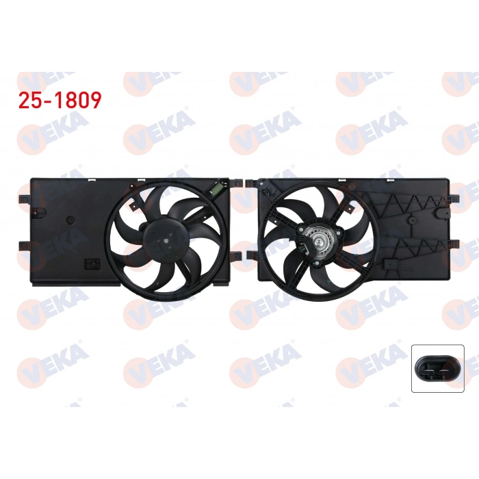 FAN MOTORU (SU+KLIMA) DAVLUMBAZLI TEKLI FIAT FIORINO (225) 1.3 MJT AC + 2007-