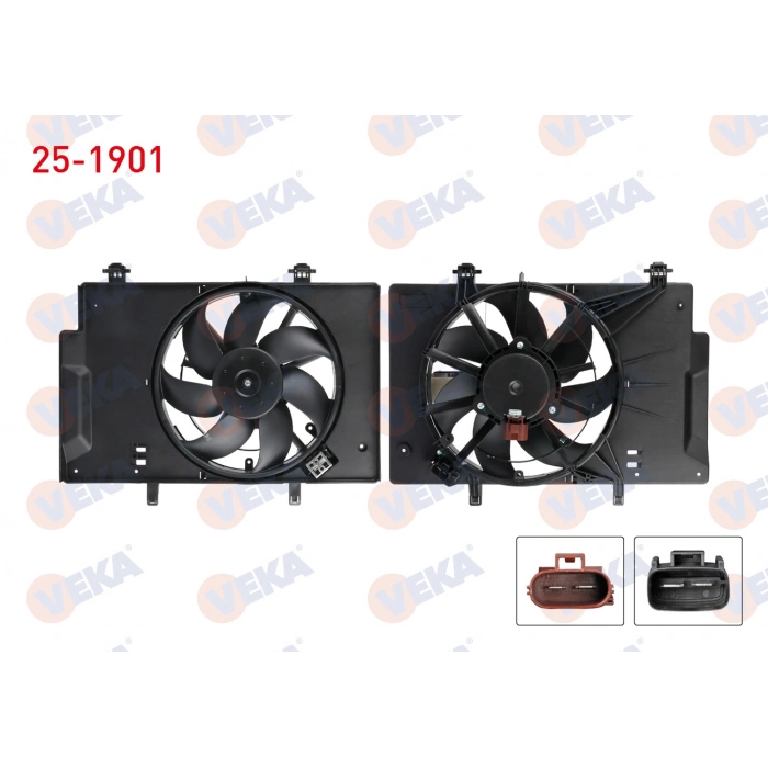 FAN MOTORU (SU+KLIMA) DAVLUMBAZLI TEKLI FAN REZISTANSLI FORD FIESTA VI 1.4 TDCI M-T AC+ 2008-2012