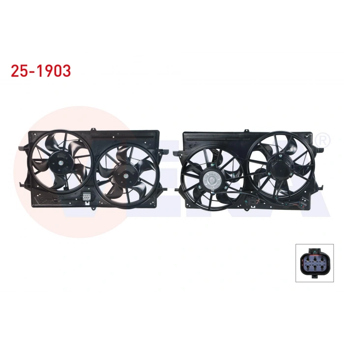 FAN MOTORU (SU+KLIMA) DAVLUMBAZLI CIFTLI FAN FORD FOCUS I 1.4i 16v - 1.6i 16v - 1.8i 16v - 1.8 TDCI M-T AC+ 1998-2001