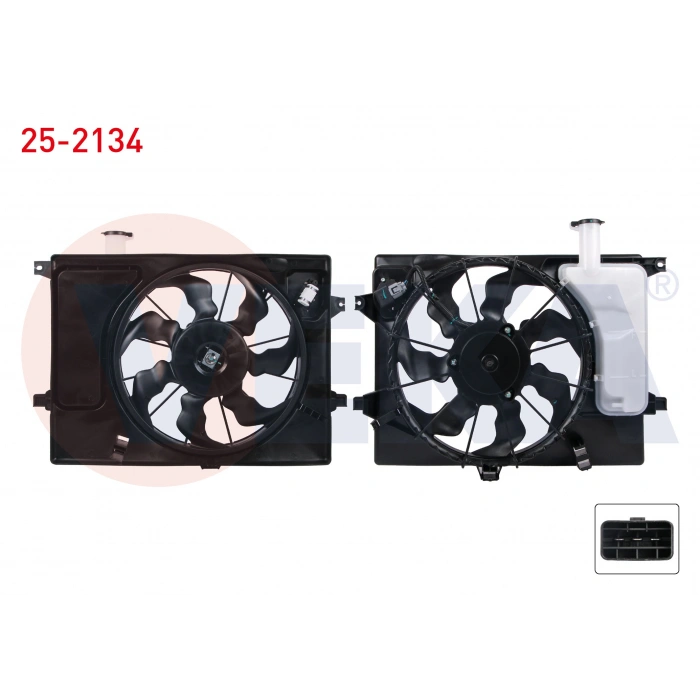 FAN MOTORU DAVLUMBAZLI BIDONLU HYUNDAI ELANTRA V 1.6 2011-2015 / I30 (GD) 1.6 2012-2016 / KIA CEED 1.4 CVVT -1.6 CRDI 2012-/ KIA PRO CEED 1.4 CVVT - 1.6 CRDI 2013-