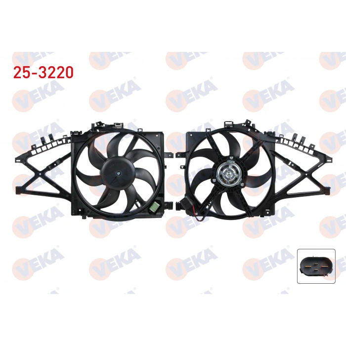 FAN MOTORU DAVLUMBAZLI TEKLI FAN (4 FISLI) OPEL CORSA C 1.3 CDTI AC + 2004-2006