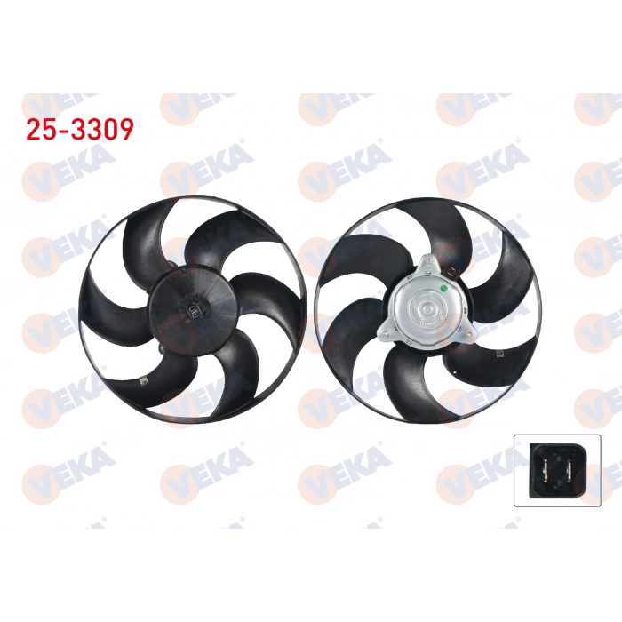 FAN MOTORU (MOTOR+PERVANE) (SU+KLIMA) PEUGEOT 306 (7B,N3,N5) 1.4i CAP 320mm 1997-2002