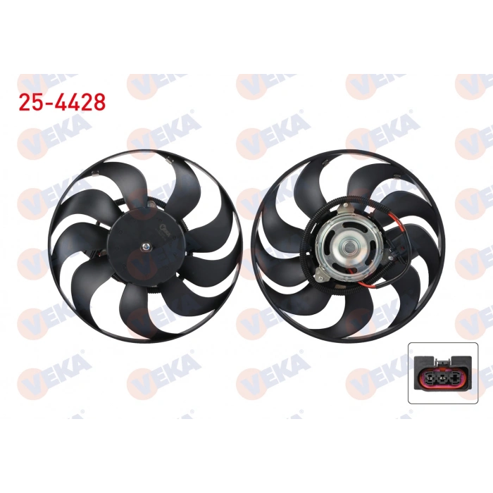 FAN MOTORU (MOTOR+PERVANE) SU RADYATORU VOLKSWAGEN POLO (9N_) 1.4i 16v 2001-2012