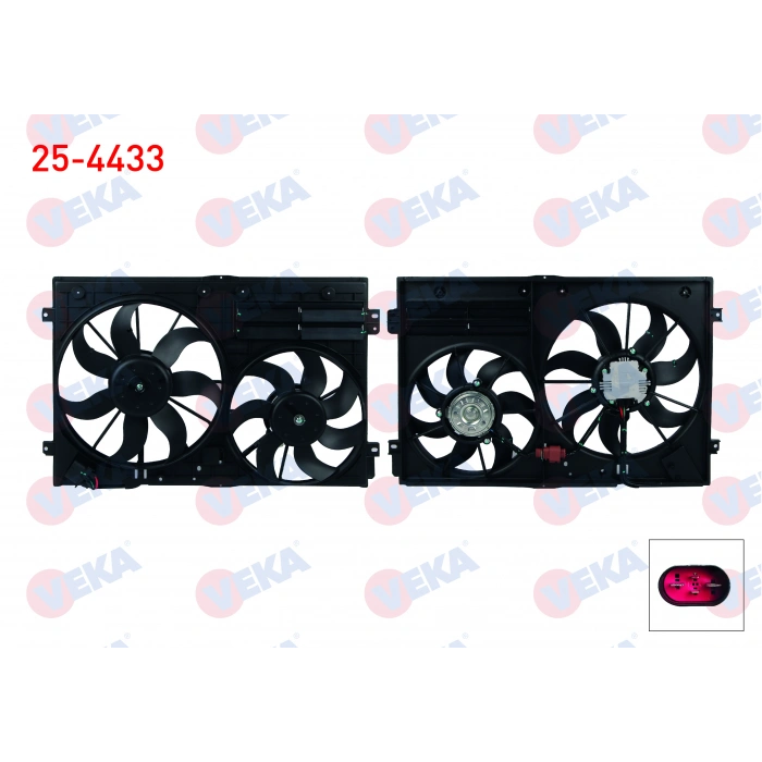 FAN MOTORU (SU+KLIMA) DAVLUMBAZLI CIFTLI KASA 460mm PENCERELI VOLKSWAGEN GOLF V (1K1) 1.4i 2003-2009