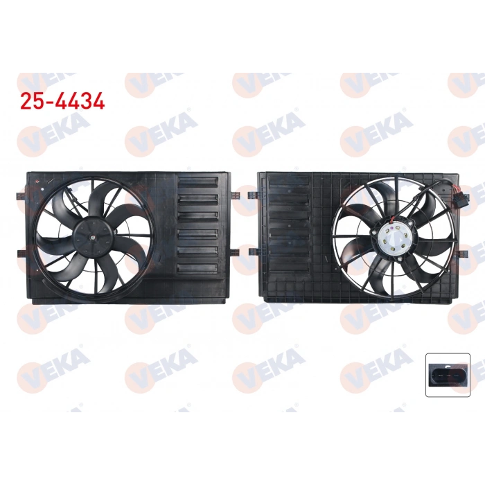FAN MOTORU (SU+KLIMA) DAVLUMBAZLI TEKLI VOLKSWAGEN POLO (6R,6C) 1.4 2009-