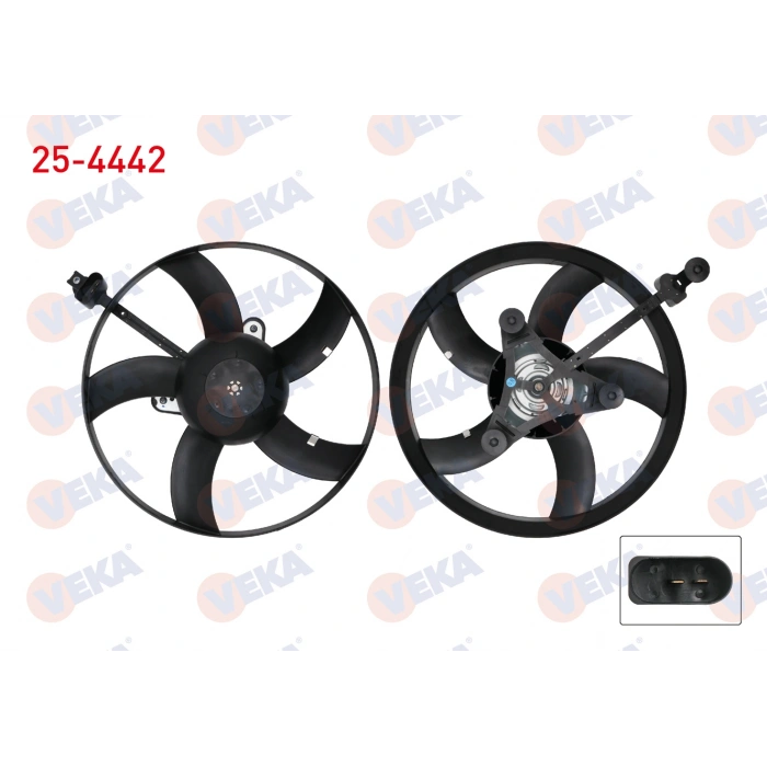 FAN MOTORU VW POLO (9N) 1.2 12V 2001-2007 / POLO V (6R1) 1.4 TSI 2012-2014/ SEAT CORDOBA (6L2) 1.4 16V 2002-2007/ IBIZA III (6L1) 1.4 16V 2002-2007/ SKODA FABIA II (542) 1.4 2007-2014