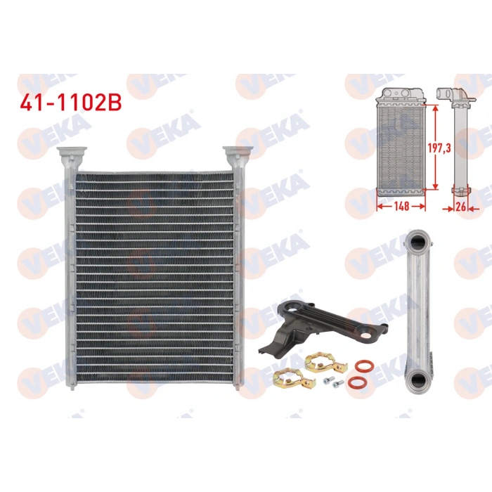 KALORIFER RADYATORU BRAZING ALFA ROMEO GIULIETTA 2010-2020 / 1.4, 1.6 D