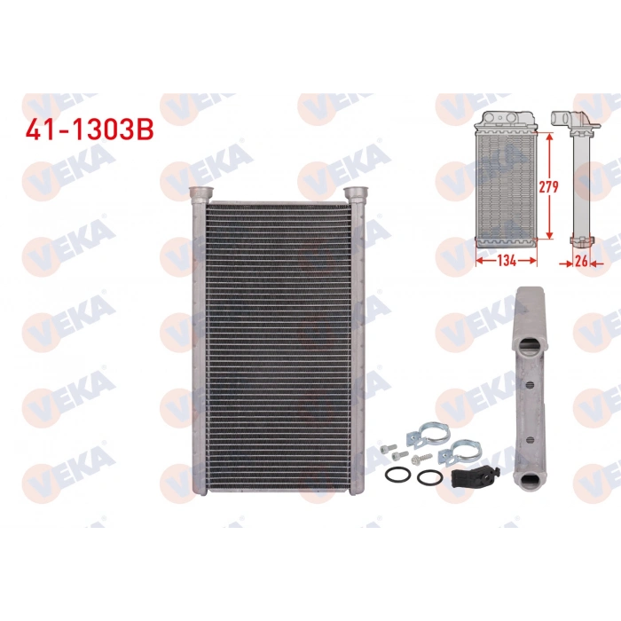 KALORIFER RADYATORU BRAZING (5.5mm fin) AUDI A6 (4G2) 2010- / A7 (4GA) 2010- / A8 (4H2) 2009-