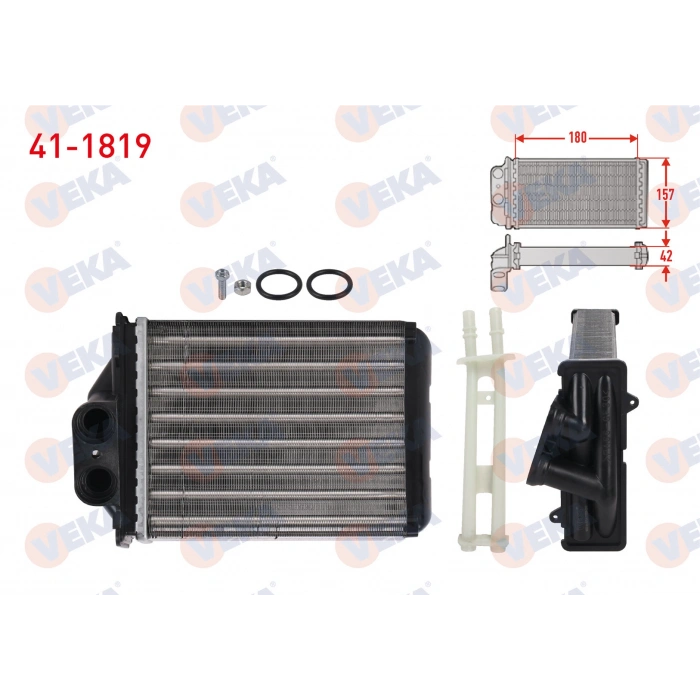 KALORIFER RADYATORU MEKANIK FIAT 500 1.3 D - 1.4i 2007- / PANDA 1.1 - 1.3 2003-