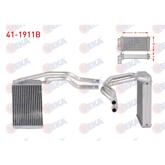 KALORIFER RADYATORU BRAZING FORD FIESTA V 1.4 TDCI - 1.4i 16v - 1.6 TDCI 2001-2008 / FUSION 1.4 TDCI 1.6 TDCI 2002-2010