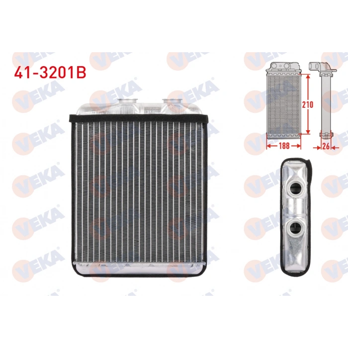 KALORIFER RADYATORU BRAZING (YUZUKLU TIP) OPEL ASTRA G (F69) 1.4 16v 1998-2005/ ASTRA H 1.3 CDTI - 1.4i - 1.6i 2004-2010
