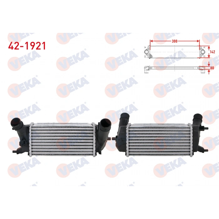 TURBO RADYATORU (INTERCOOLER) FORD ECOSPORT 1.0 EcoBoost A-T 2018- / FIESTA VII 1.0 EcoBoost A-T 2017-