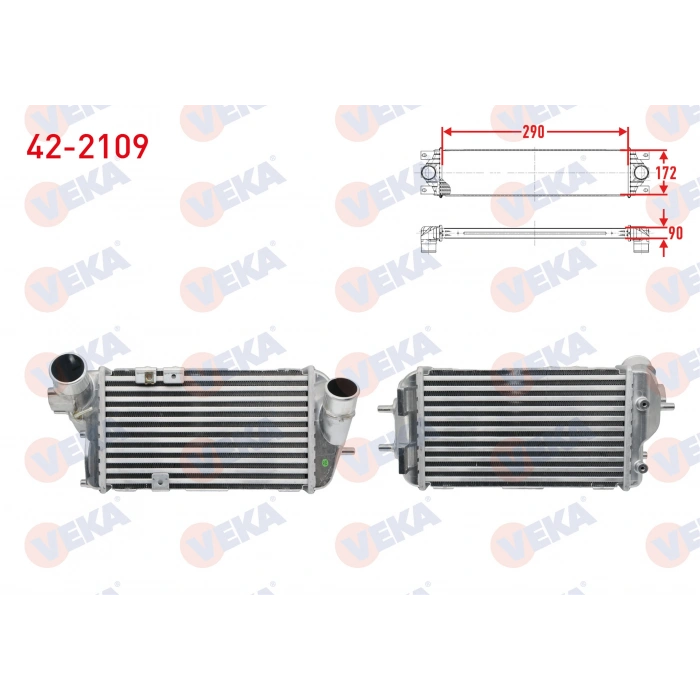 TURBO RADYATORU (INTERCOOLER) HYUNDAI i30 1.6, 1.6 T-GDI 2012- / KIA CEED, PROCEED 1.6 T 2013-