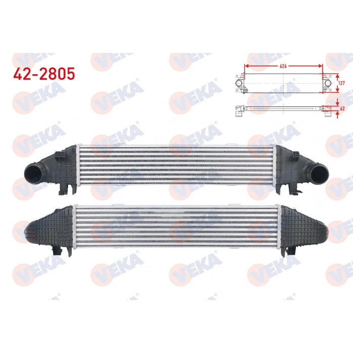 TURBO RADYATORU (INTERCOOLER) MERCEDES C SERISI (W204) C 180 - C 200 2007-2014/ E SERISI (W212) E 200 2009-