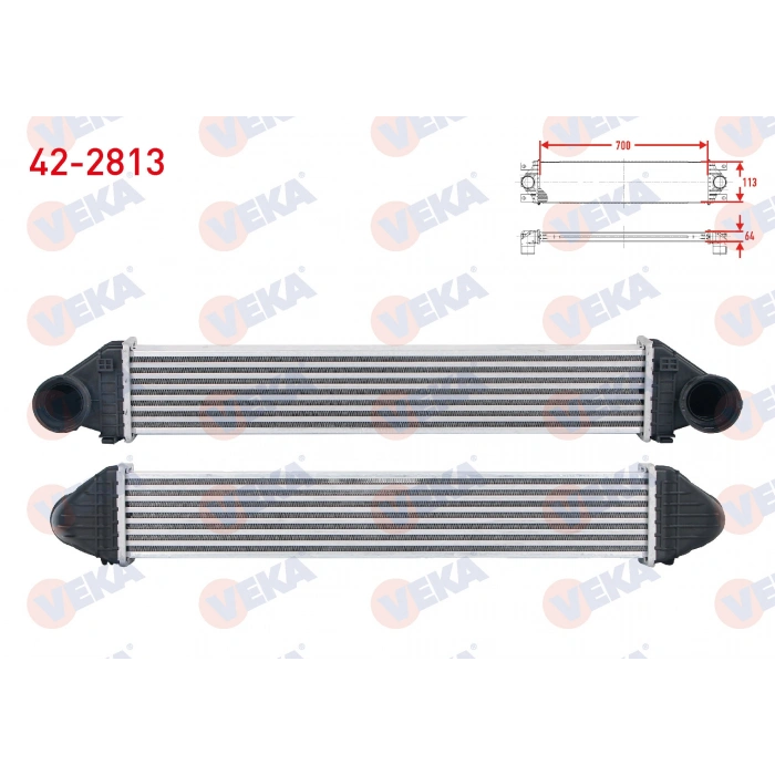 TURBO RADYATORU (INTERCOOLER) MERCEDES A SERISI (W169) A 160 - A 160 CDI - A 180 - A 180 CDI 2004-2012/ B SERISI (W245) B 160 - B 180 - B 180 CDI - B 200 2005-2011