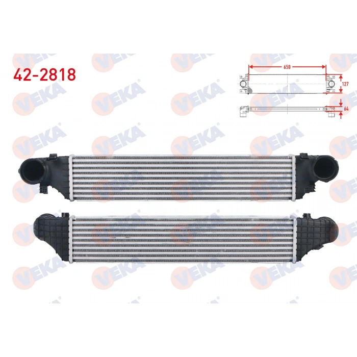 TURBO RADYATORU (INTERCOOLER) MERCEDES C SERISI (W203) C180 - C200 - C200 CDI - C220 CDI - C230 - C270 CDI 2000-2006/ CLC SERISI (CL203) CLC 160 2008-2011/ CLK (C209) 200 - 320 CDI 2002-2009