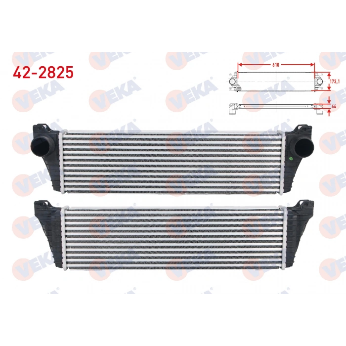 TURBO RADYATORU (INTERCOOLER) MERCEDES VIANO 2.0 CDI - 2.2 CDI 2003-2014/ VITO 110 CDI - 113 CDI - 116 CDI 2003-2014