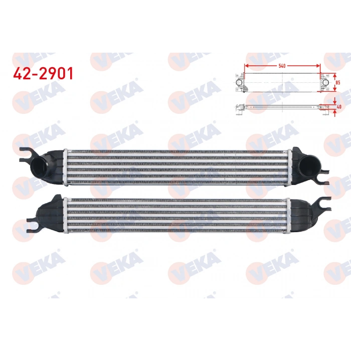 TURBO RADYATORU (INTERCOOLER) MINI COOPER 1.6 D - 1.6i 2006-2013/ CLUBMAN 1.6 2007-/ COUNTRYMAN 1.6 2010-2014