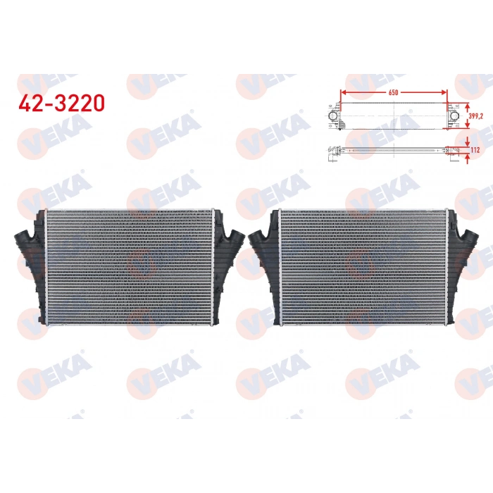TURBO RADYATORU (INTERCOOLER) OPEL VECTRA C 1.9 CDTI M-T 2002-2008 / SAAB 9-3 1.9 TID 2002-