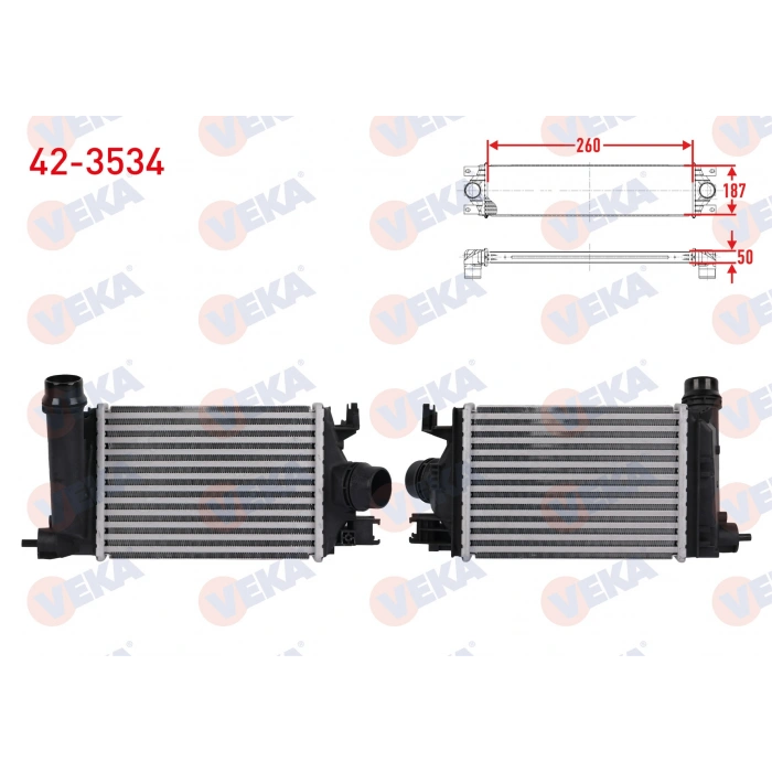 TURBO RADYATORU (INTERCOOLER) RENAULT TALIANT 1.0 TCe 2021- / DACIA SANDERO III / LOGAN III / JOGGER 1.0 TCe 2021-