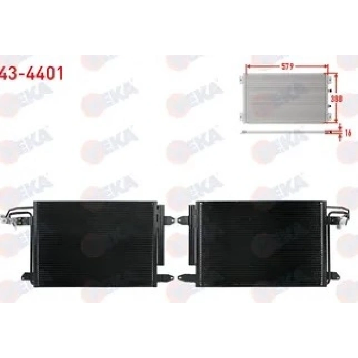 KLİMA RADYATÖRÜ VEKA 43-4401 VOLKSWAGEN GOLF V (1K1) 1.6i A-T/M-T 2003-2009 T1