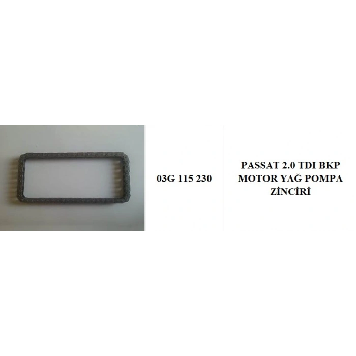 YAĞ POMPA ZİNCİRİ 60 DIS A4-A6 BLB-BRE-BBJ-ASN 2,0 TDİ-3,0 01- ORJİNAL T1
