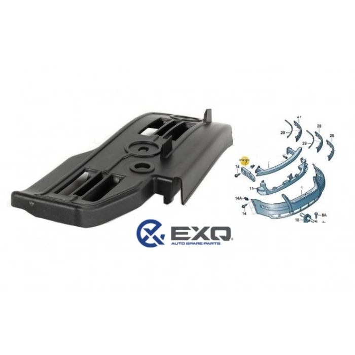 ÖN TAMPON BAĞLANTI BRAKETİ SOL PASSAT 01-05 EXQ 53-20-01 T1