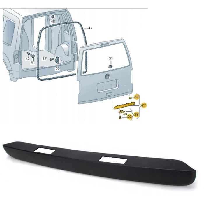 PLAKA LAMBA CITASI (TEK CITA) CADDY 2004-2015	 GKL 296101	 T1