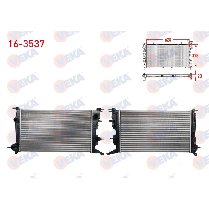 SU RADYATORU MEKANIK RENAULT MEGANE III (KZ0/1) 1.5 DCI M-T AC+/- 2008-2015 VEKA 16-3537 T1
