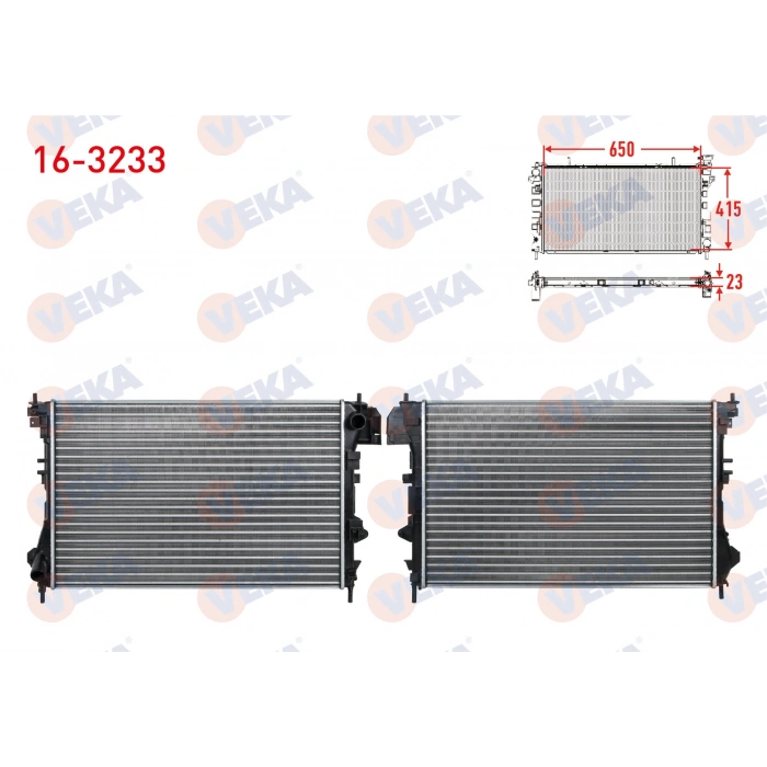 SU RADYATORU MEKANIK OPEL VECTRA C 1.6 16v M-T 2002-2008 VEKA 16-3233 T1