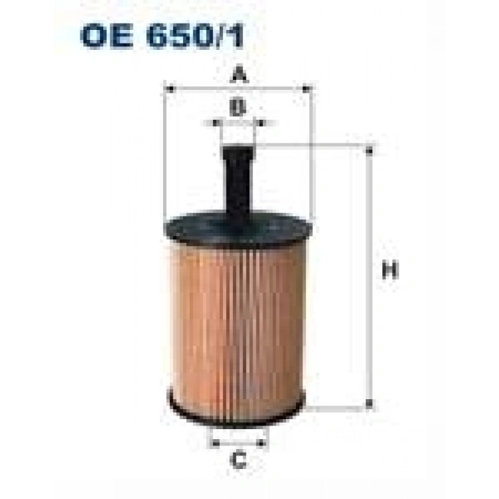 YAG FILTRESI CADDY III GOLF V / VI / PLUS JETTA III  (FILTRON) OE-650/1