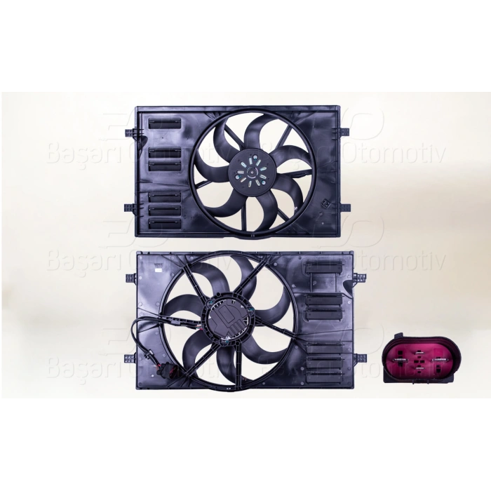 FAN MOTORU DAVLUMBAZLI (410 MM-4 FIS-7 KANAT-450W) AUDI A3 Q2 SEAT ATECA LEON SKODA KAROQ KODIAQ OCTAVIA SUPERB VW ARTEON GOLF7 7.5 PASSAT TIGUAN 1.0 TSI 1.0 TFSI 1.2 TSI 1.2 TFSI 1.4 TSI 1.4 TFSI 1.5 TSI 1.5 TFSI 1.6 TDI 2.0 TDI 13 > WISCO 1113026-00	 T1