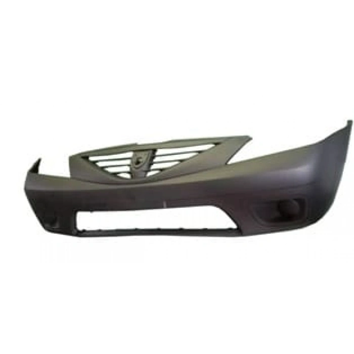 DACIA LOGAN MCV 06-08; ÖN TAMPON SİYAH (PANJURLU TİP IZGARA DELİKLİ/SİS DELİKSİZ)(EUROBUMP) 6001549312