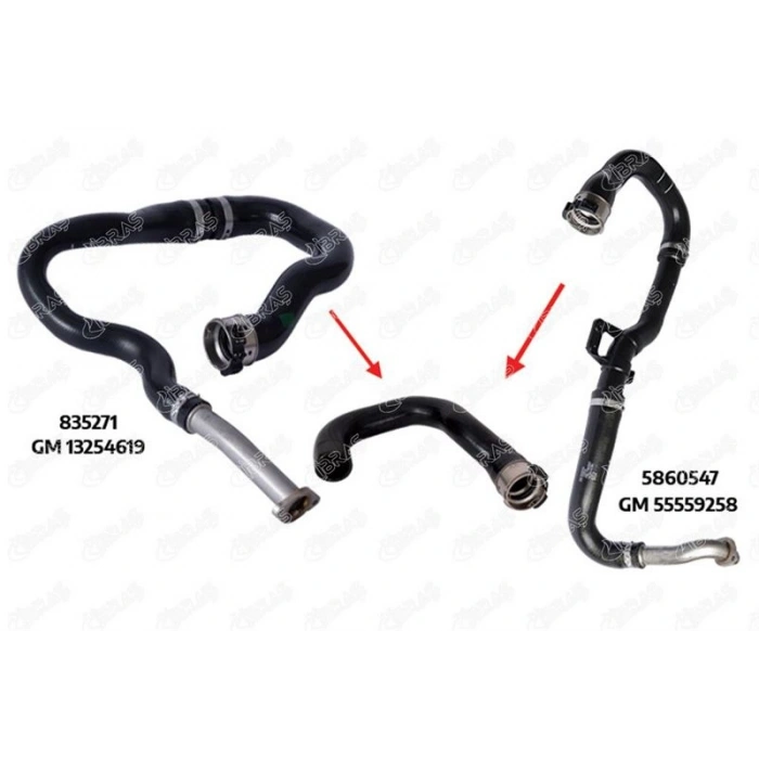 TURBO HORTUMU RADYATOR CIKIS 95HP CORSA D Z13DTH 07-14 21345 T1