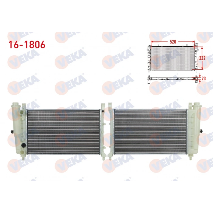 SU RADYATORU MEKANIK FIAT UNO 70 1.4i M-T 1994-2000