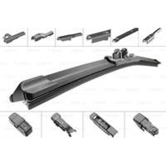 SILECEK SUPURGESI MUZ TIPI SAG / SOL AP600U AEROTWIN PLUS 600mm (4 ADAPTOR İLE 10 ARACA UYUMLU)