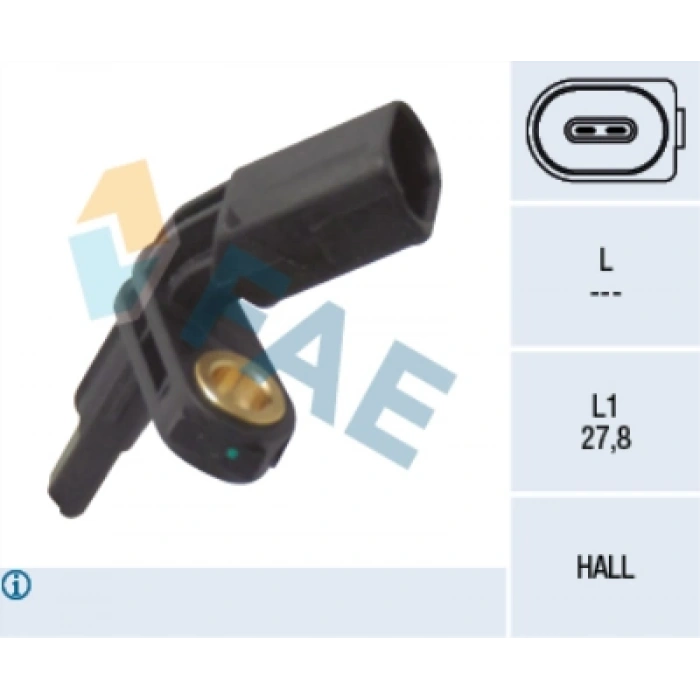 ABS SENSÖRÜ ÖN SOL (24.0711-5271.3) T5-T6-CADDY-PASSAT-AMAROK-GOLF BM 04-