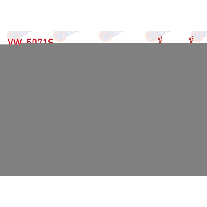 AKS KAFASI SAG ON IC FREZE EK MILI 42X42X60 UZUNLUK 135,5 mm VW TRANSPORTER VI 2.0 TDI - 2.0 BITDI 140 HP 2015-